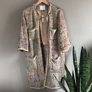 Anthropologie ett:twa Handmade Multi Color Coat